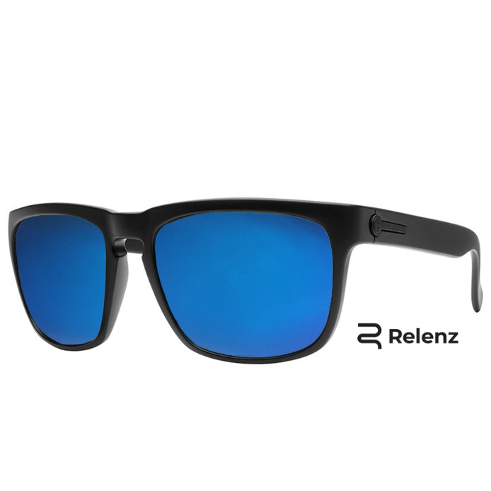 小物 KNOXVILLE XL S MATTE BLACK BLUE LENS Electric Knoxville Sport Sunglasses